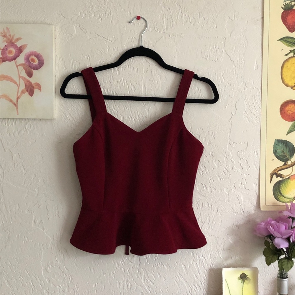 Red Formal Top